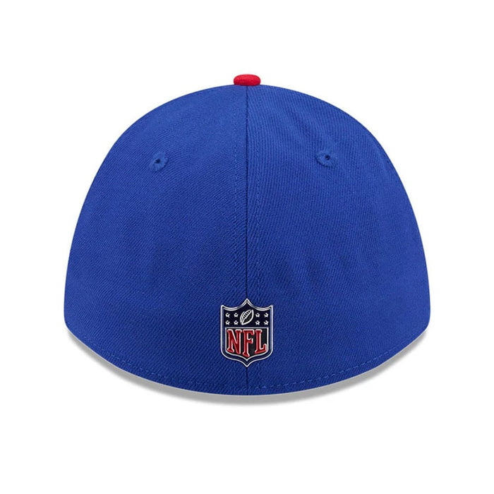 Pictured is this NFL Draft 2026 Buffalo Bills 39THIRTY M-Crown Stretch Fit cap in blue. 5