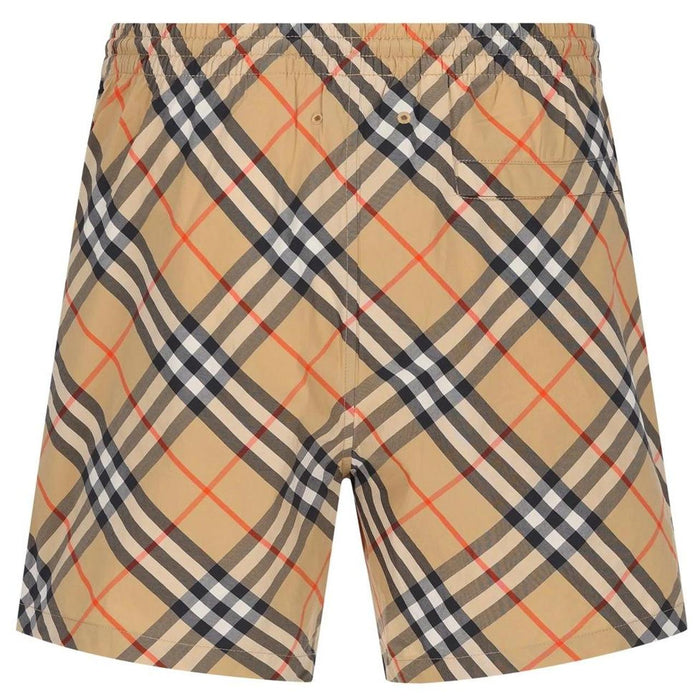 Burberry Beige Nova Check Nylon Mid-Length Swim Shorts