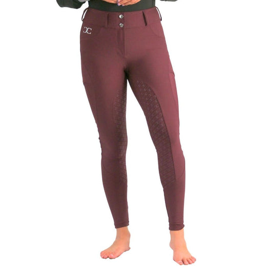 Burgundy Just Right Summer Breeches + Free Bit Belt