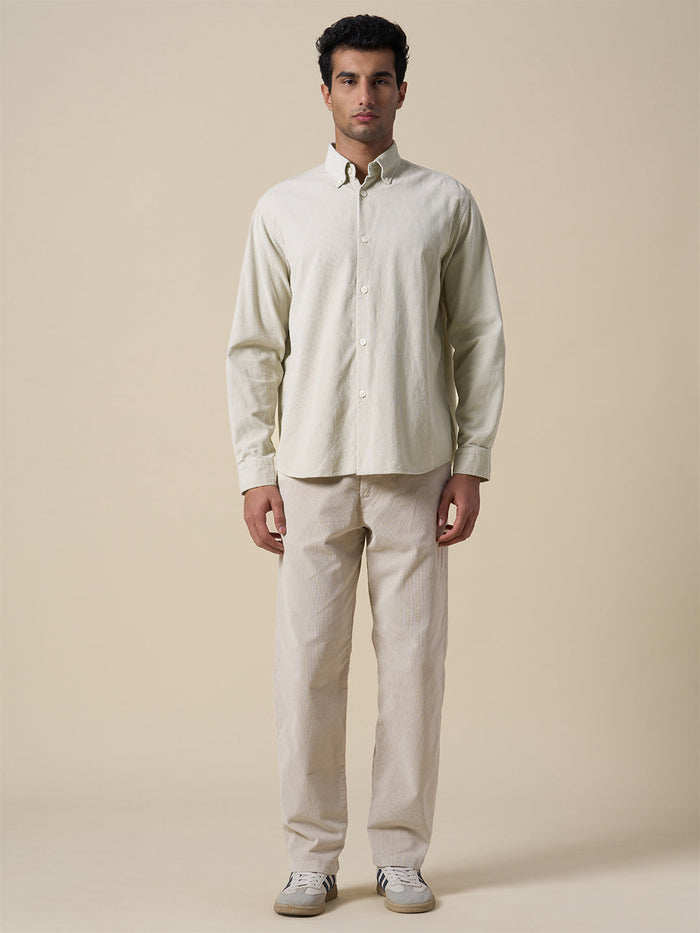 Button Down Collar Corduroy Shirt