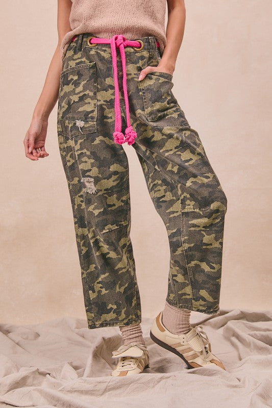 Camo Barrel Pants