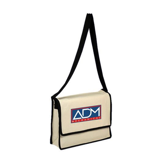 Canvas Messenger Bag With Flap, Full Color