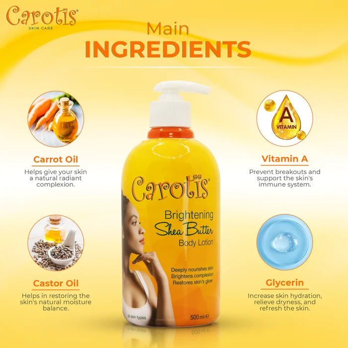 Carotis Brightening Shea Butter Body Lotion CAROTIS