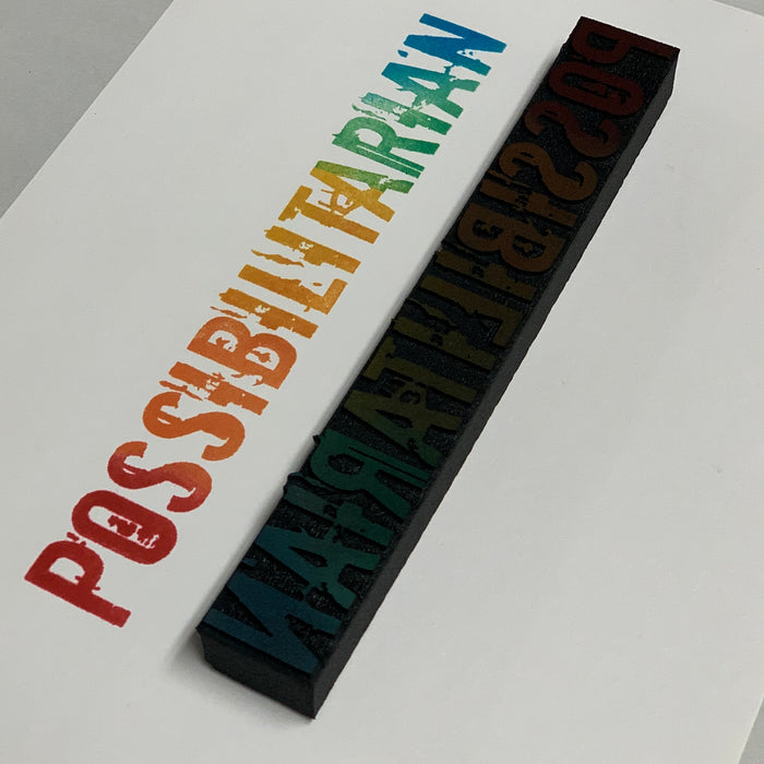 Cat Kerr | "Possibilitarian" | Foam Stamp