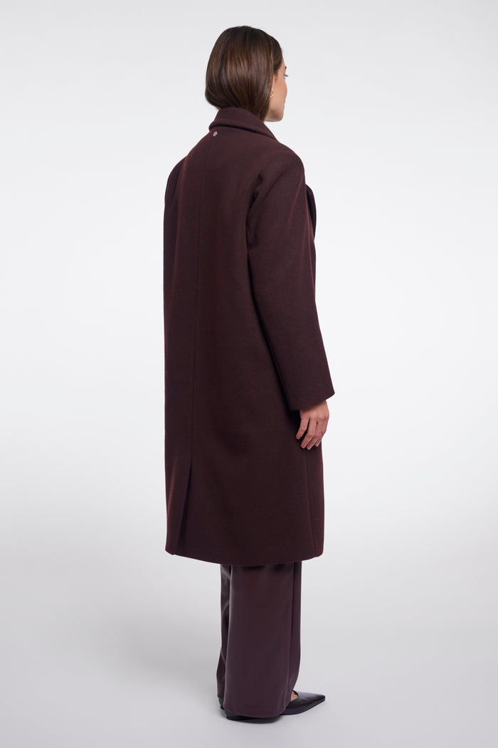 Cecile Coat Chocolate Bean