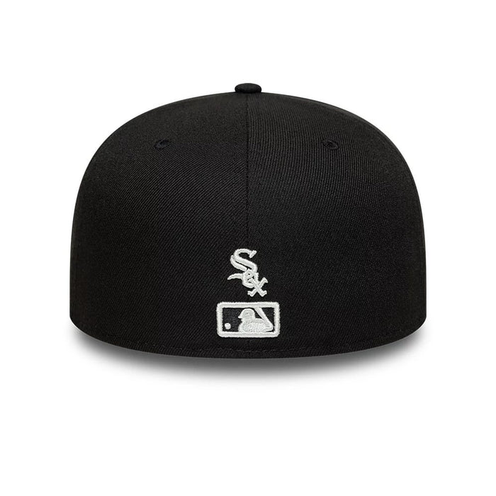 Pictured is this MLB Faux Pearl Chicago White Sox 59FIFTY Fitted cap in black. 5