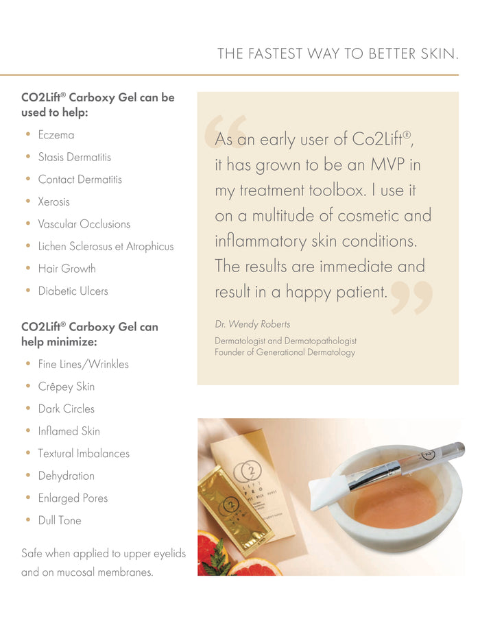 Co2 lift carboxy mask (3 Treatments pack)