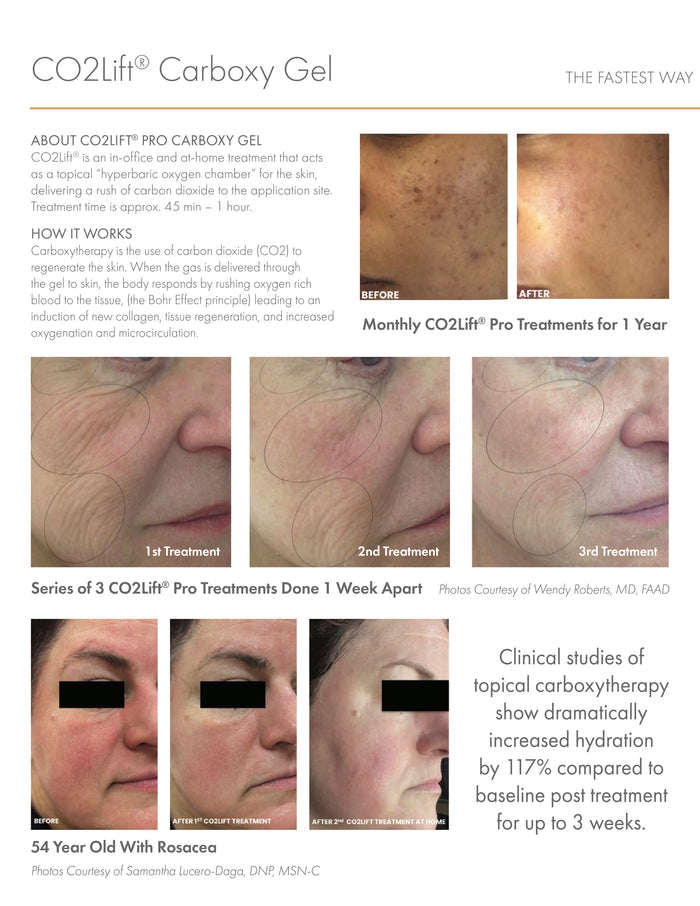 Co2 lift carboxy mask (3 Treatments pack)