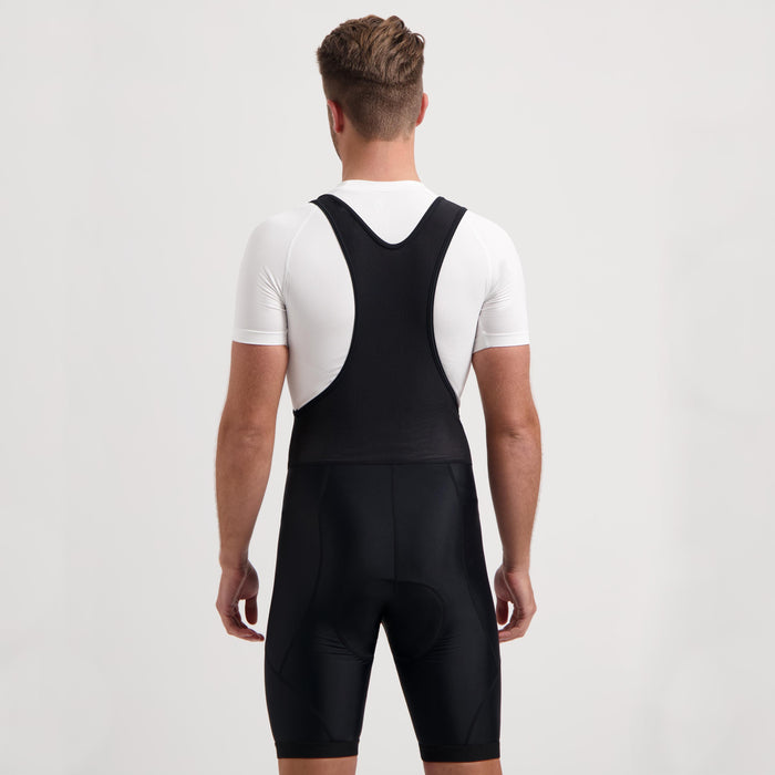 Rogelli Core korte fietsbroek heren zwart gedragen achterkant.