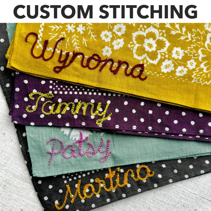Cotton Checker Bandana | Sand