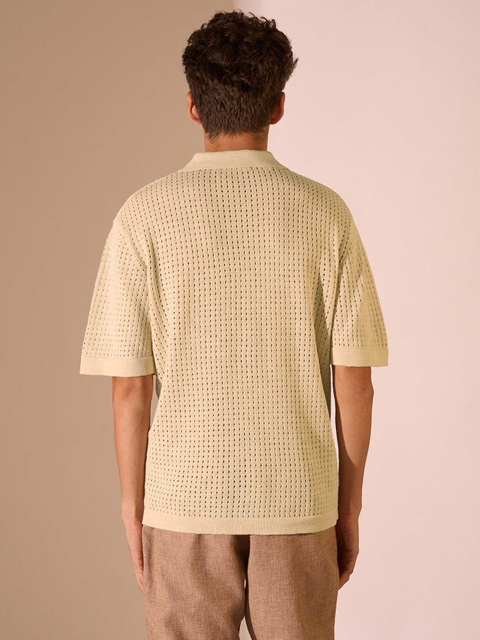 Crochet Organic Cotton Polo