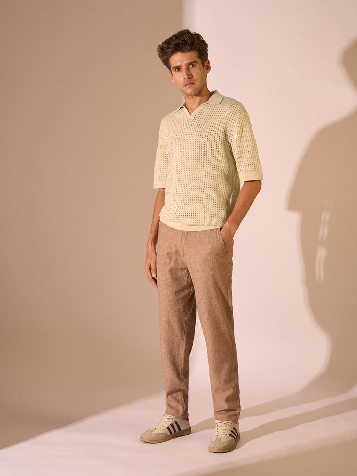 Crochet Organic Cotton Polo
