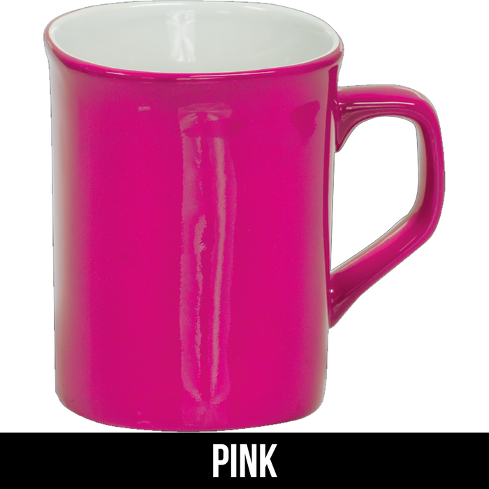 Custom 10 oz. Ceramic Rounded Corner LazerMug - LZR