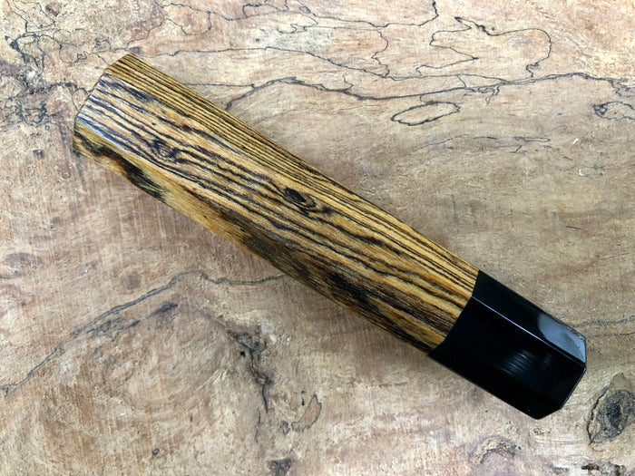 Custom Japanese Knife handle (wa handle) for 165-210mm - Bocote and horn