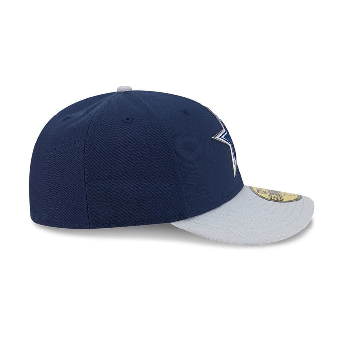 Pictured is this NFL Draft 2026 Dallas Cowboys 59FIFTY Fitted cap in dark blue. 7