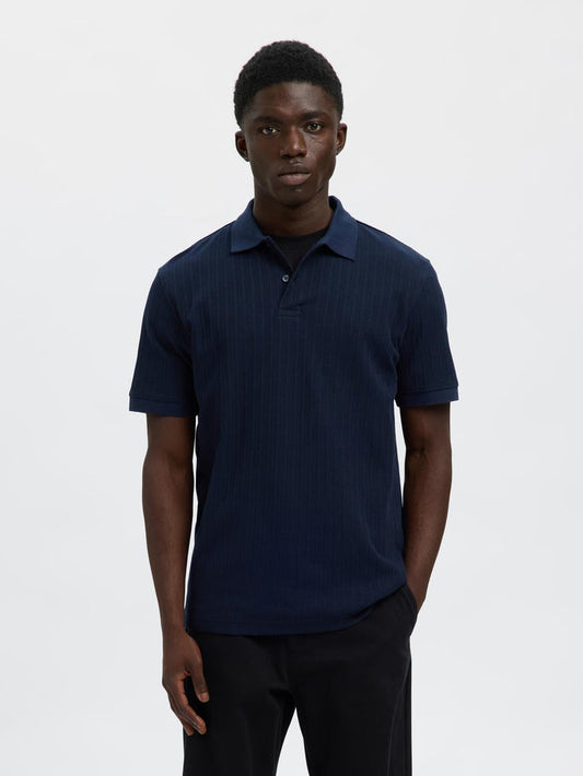 Dark Blue Organic Cotton Polo