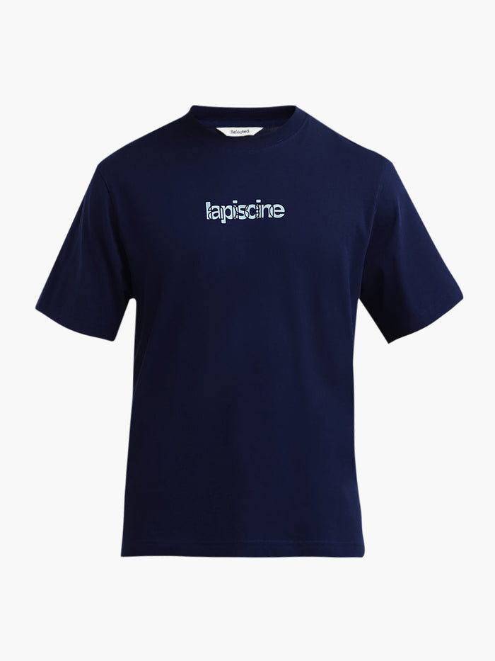 Dark Blue Printed T-Shirt