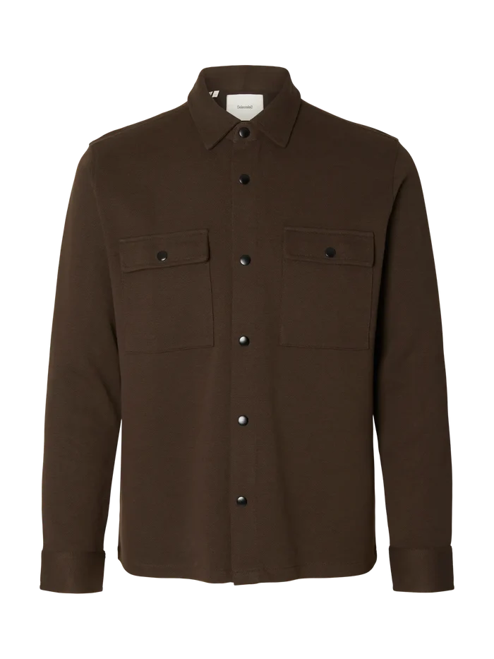 Dark Brown Classic Overshirt
