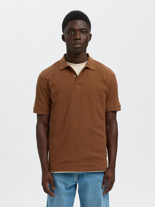 Dark Brown Organic Cotton Polo