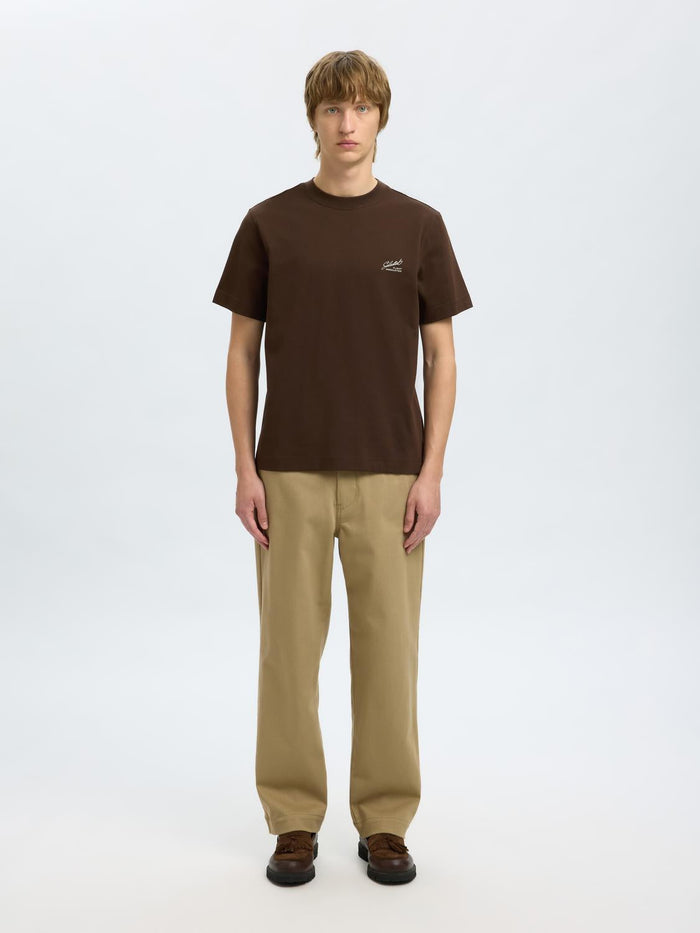 Dark Brown Organic Cotton T-shirt