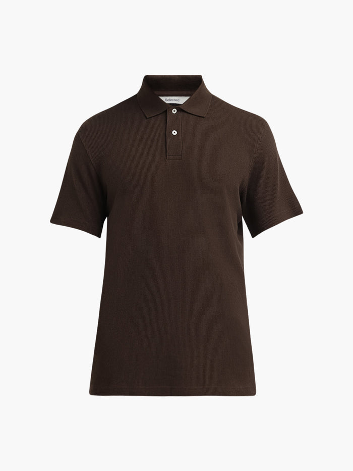 Dark Brown Regular Fit Polo