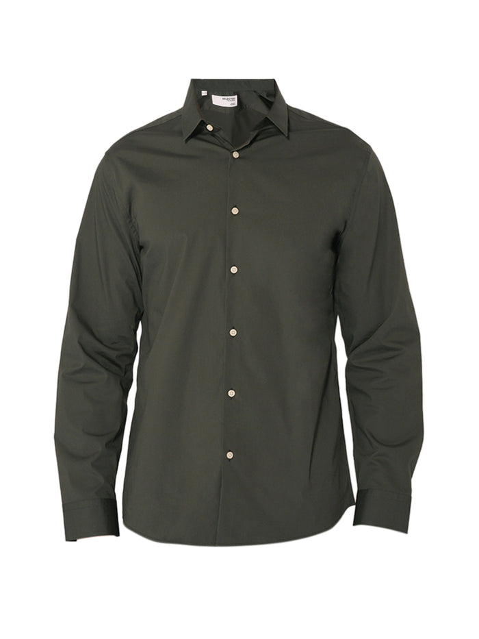Dark Green Regular Fit Formal Shirt