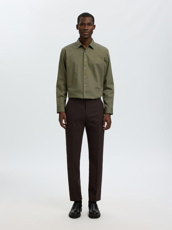 Dark Green Slim Fit Shirt