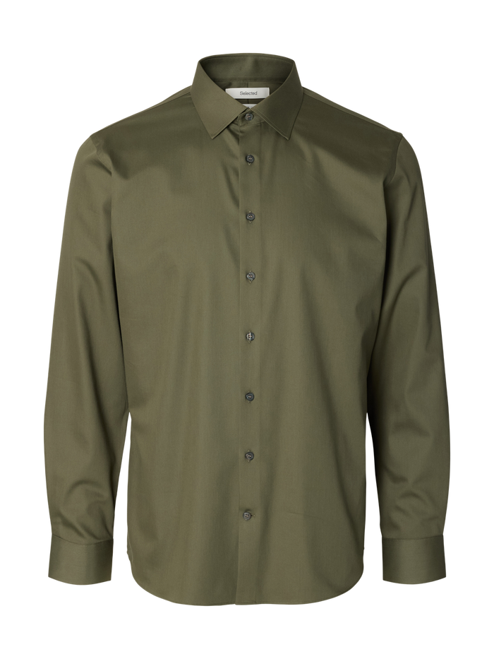 Dark Green Slim Fit Shirt
