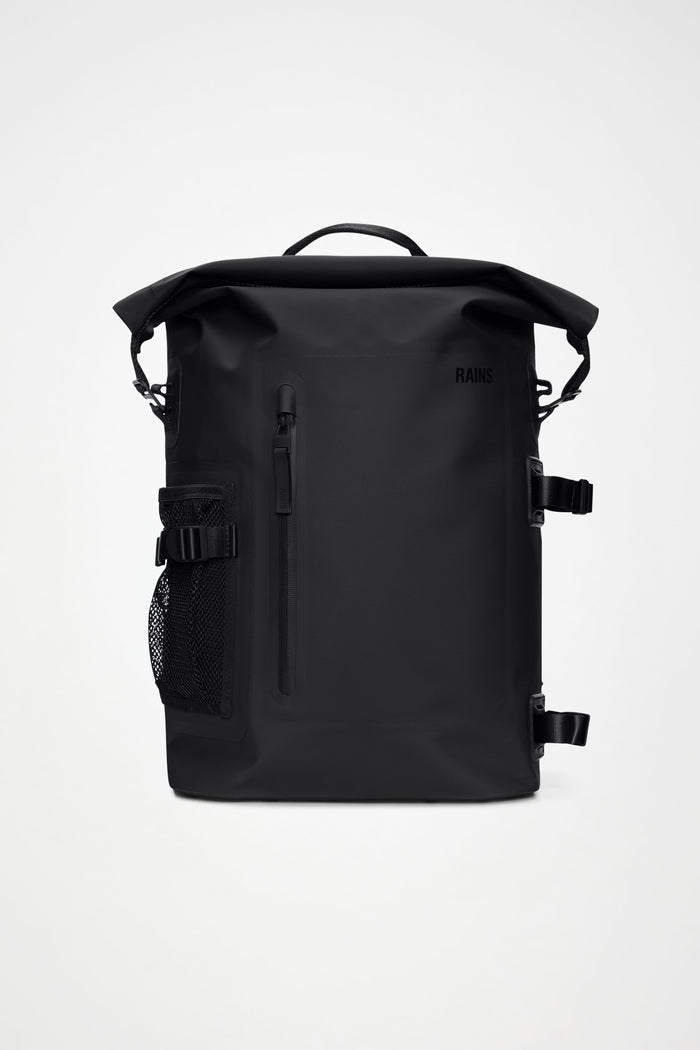 RAINS Deepwater Rolltop Rucksack Large Black 31L H46 x D16 x W32 cm Backpack