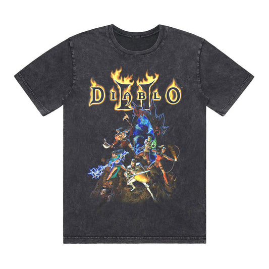 Diablo II Infernal Gate Black T-Shirt - Front View
