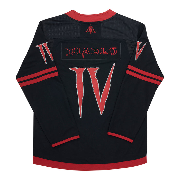 Diablo IV Black Hockey Jersey - Back View