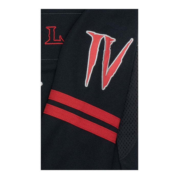 Diablo IV Black Hockey Jersey - Close-Up View