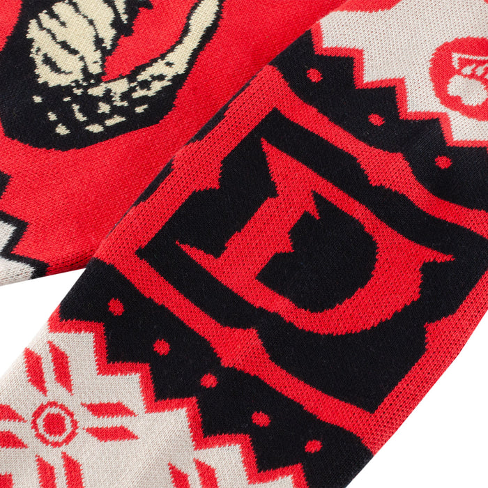 Diablo Skull Holiday Sweater - Sleeve View