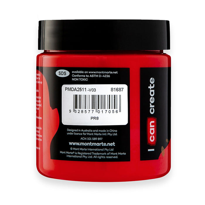 Dimension Acrylic Premium 250ml - Permanent Red