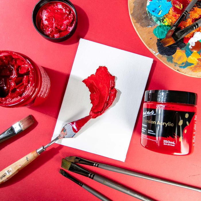 Dimension Acrylic Premium 250ml - Permanent Red
