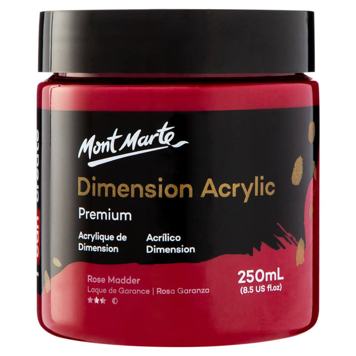 Dimension Acrylic Premium 250ml - Rose Madder