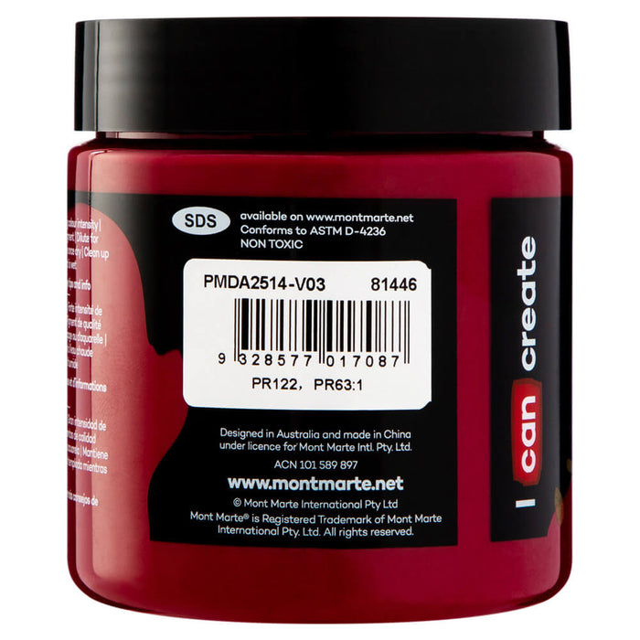 Dimension Acrylic Premium 250ml - Rose Madder
