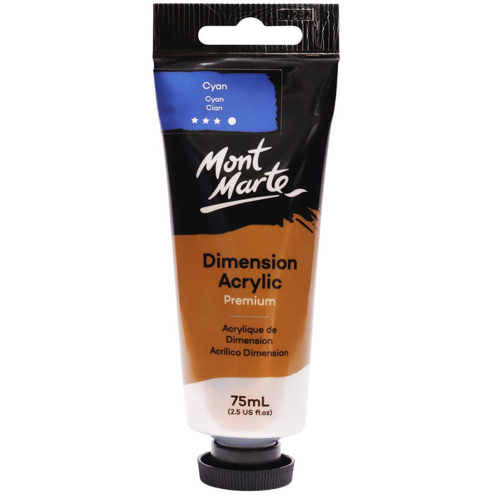 Dimension Acrylic Premium 75ml Tube - Cyan