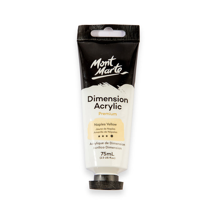 Dimension Acrylic Premium 75ml Tube - Naples Yellow
