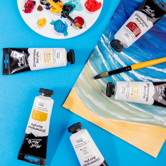 Dimension Acrylic Premium 75ml Tube - Naples Yellow