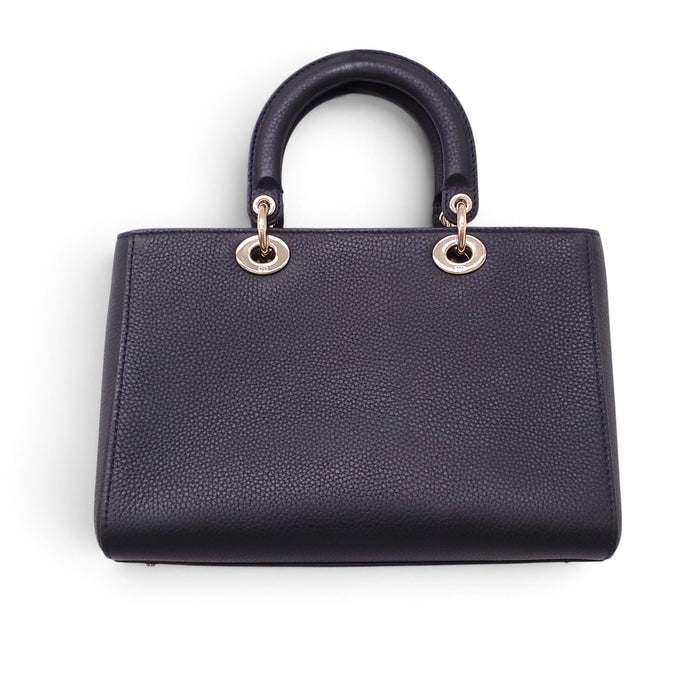 DIOR DIORISSIMO BLACK LEATHER TOTE BAG