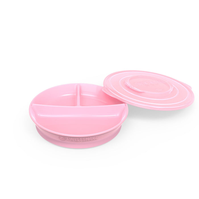 Twistshake Divided Plate Pink