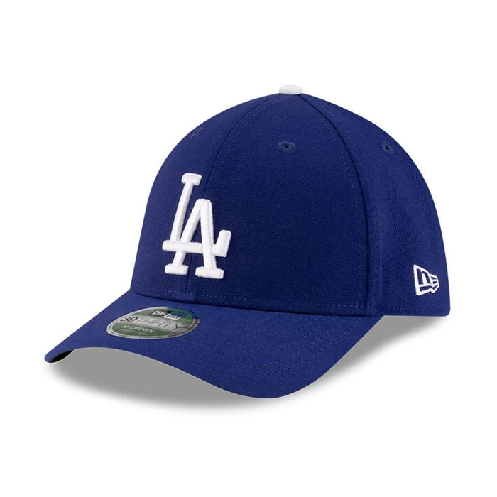 Pictured is this MLB Player Replica LA Dodgers 39THIRTY M-Crown Stretch Fit cap in dark blue. 1