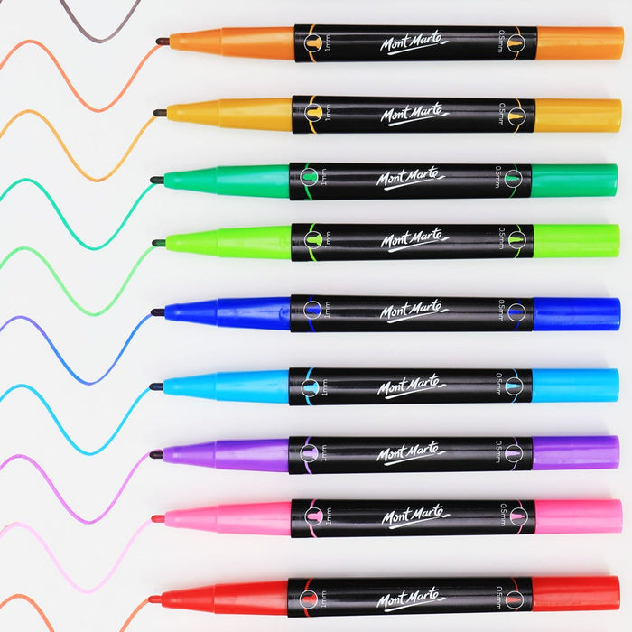 Dual Fine Tip Alcohol Art Markers Premium 12pc