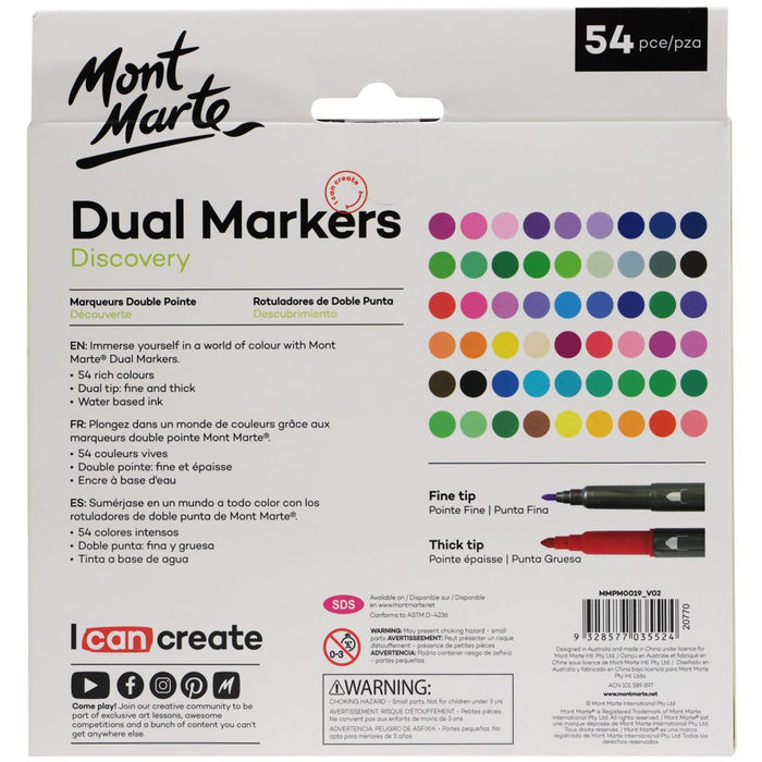 Dual Tip Markers Discovery 54pc