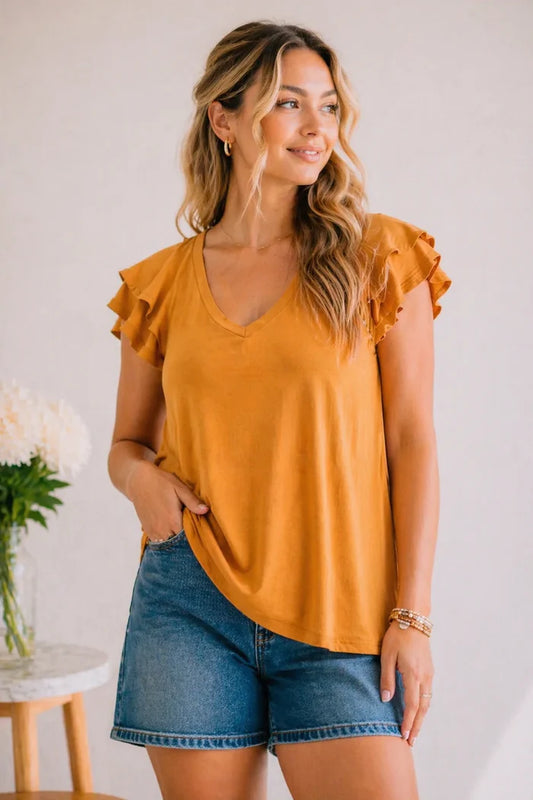 Dubai Double Ruffle Top