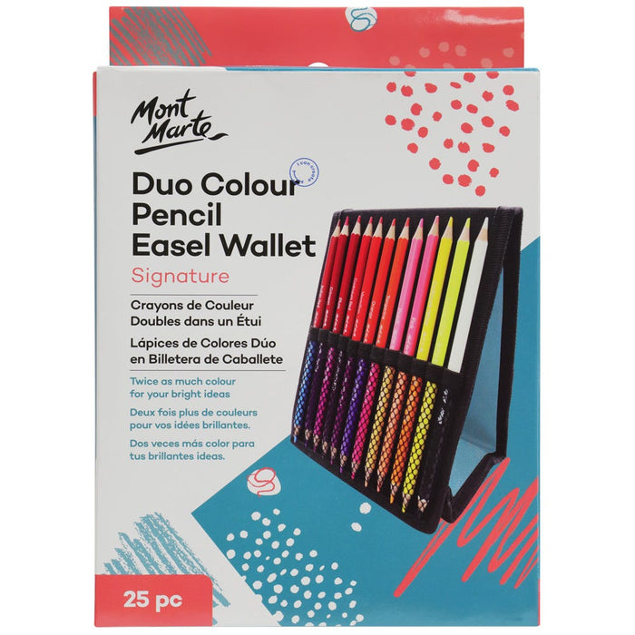 Duo Colour Pencil Easel Wallet Signature 25pc