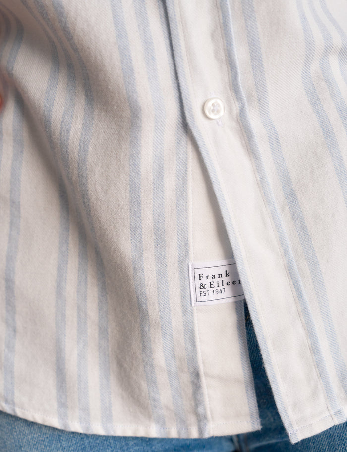 EILEEN Multi Blue Stripe, Italian Flannel