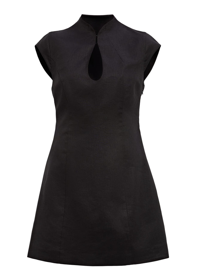 Eliza Sculpted Linen Mini Dress Forever New
