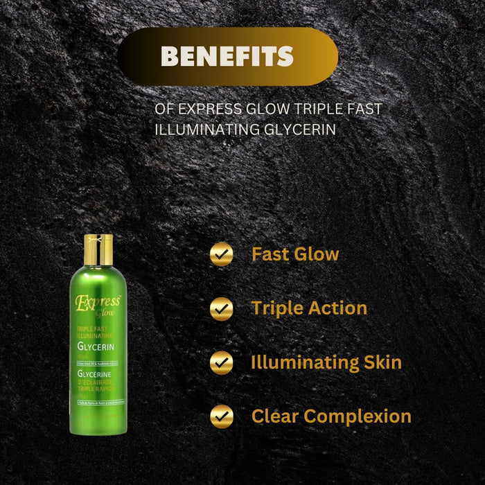 Express Glow Triple Fast Illuminating Glycerin 16.8oz / 500ml - Kismet Beauty Brands